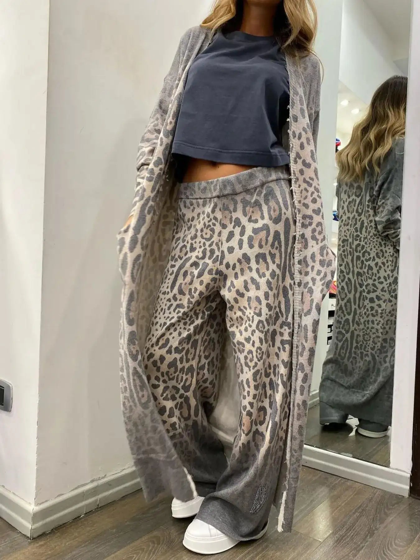 Long Sleeve Longline Outerwear and Pants Set - Bela Fils BoutiqueBela Fils Boutique